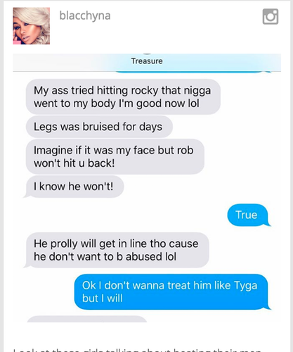 I dont wanna treat him like Tyga